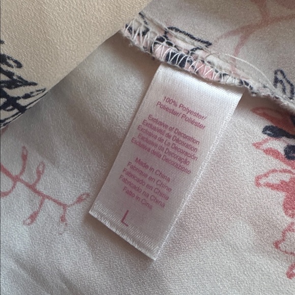 1990s/Y2k Oscar de la Renta Floral V-Neck Lace Trim Babydoll Nightgown/Slip Dres - Picture 7 of 7